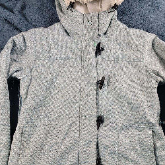 Roxy Limited Edition 5000 Womens Large Gray Winter Snow Jacket Ski Outdoors - Picture 3 of 16